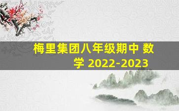 梅里集团八年级期中 数学 2022-2023